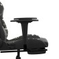 vidaXL Gamingstuhl mit Massage Fußstütze Schwarz Tarnfarben Kunstleder vidaXL Gamingstuhl mit Massage Fußstütze Schwarz Tarnfarben Kunstleder