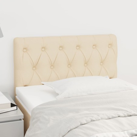 vidaXL Kopfteil Creme 80x7x78/88 cm Stoff
