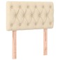 vidaXL Kopfteil Creme 80x7x78/88 cm Stoff vidaXL Kopfteil Creme 80x7x78/88 cm Stoff