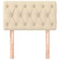 vidaXL Kopfteil Creme 80x7x78/88 cm Stoff vidaXL Kopfteil Creme 80x7x78/88 cm Stoff