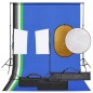 vidaXL Fotostudio-Set mit Beleuchtung, Hintergrund und Reflektor vidaXL Fotostudio-Set mit Beleuchtung, Hintergrund und Reflektor