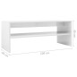 vidaXL Couchtisch Hochglanz-Weiß 100x40x40 cm Holzwerkstoff vidaXL Couchtisch Hochglanz-Weiß 100x40x40 cm Holzwerkstoff