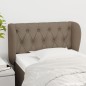 vidaXL Kopfteil mit Ohren Taupe 83x23x78/88 cm Stoff