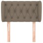 vidaXL Kopfteil mit Ohren Taupe 83x23x78/88 cm Stoff