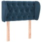 vidaXL Kopfteil mit Ohren Dunkelblau 83x23x78/88 cm Samt vidaXL Kopfteil mit Ohren Dunkelblau 83x23x78/88 cm Samt