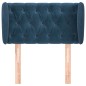 vidaXL Kopfteil mit Ohren Dunkelblau 83x23x78/88 cm Samt vidaXL Kopfteil mit Ohren Dunkelblau 83x23x78/88 cm Samt