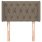 vidaXL Kopfteil mit Ohren Taupe 83x16x78/88 cm Stoff vidaXL Kopfteil mit Ohren Taupe 83x16x78/88 cm Stoff