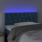 vidaXL LED Kopfteil Dunkelblau 100x7x78/88 cm Samt