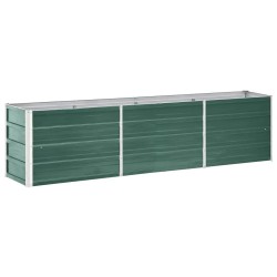 vidaXL Garten-Hochbeet Verzinkter Stahl 240×40×45 cm Grün