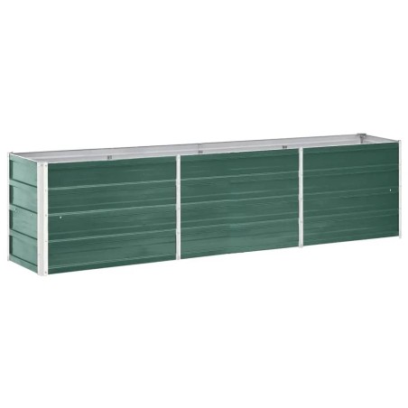 vidaXL Garten-Hochbeet Verzinkter Stahl 240×40×45 cm Grün