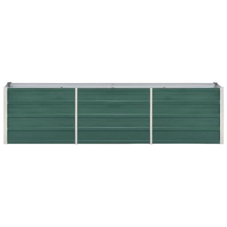 vidaXL Garten-Hochbeet Verzinkter Stahl 240×40×45 cm Grün