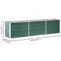 vidaXL Garten-Hochbeet Verzinkter Stahl 240×40×45 cm Grün vidaXL Garten-Hochbeet Verzinkter Stahl 240×40×45 cm Grün