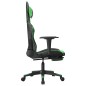 vidaXL Gaming-Stuhl mit Massage & Fußstütze Schwarz & Grün Kunstleder vidaXL Gaming-Stuhl mit Massage & Fußstütze Schwarz & Grün Kunstleder