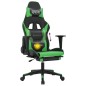 vidaXL Gaming-Stuhl mit Massage & Fußstütze Schwarz & Grün Kunstleder vidaXL Gaming-Stuhl mit Massage & Fußstütze Schwarz & Grün Kunstleder