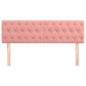 vidaXL Kopfteile 2 Stk. Rosa 80x7x78/88 cm Samt