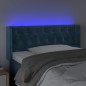 vidaXL LED Kopfteil Dunkelblau 93x16x78/88 cm Samt