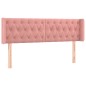 vidaXL LED Kopfteil Rosa 163x16x78/88 cm Samt vidaXL LED Kopfteil Rosa 163x16x78/88 cm Samt
