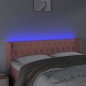 vidaXL LED Kopfteil Rosa 163x16x78/88 cm Samt vidaXL LED Kopfteil Rosa 163x16x78/88 cm Samt