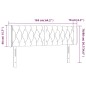 vidaXL LED Kopfteil Rosa 163x16x78/88 cm Samt vidaXL LED Kopfteil Rosa 163x16x78/88 cm Samt