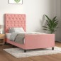 vidaXL Bettgestell mit Kopfteil Rosa 80x200 cm Samt vidaXL Bettgestell mit Kopfteil Rosa 80x200 cm Samt