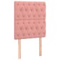 vidaXL Bettgestell mit Kopfteil Rosa 80x200 cm Samt vidaXL Bettgestell mit Kopfteil Rosa 80x200 cm Samt