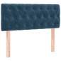 vidaXL Boxspringbett mit Matratze & LED Dunkelblau 90x200 cm Samt vidaXL Boxspringbett mit Matratze & LED Dunkelblau 90x200 cm Samt