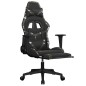 vidaXL Gaming-Stuhl mit Fußstütze Schwarz und Tarnfarben Kunstleder vidaXL Gaming-Stuhl mit Fußstütze Schwarz und Tarnfarben Kunstleder