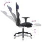 vidaXL Gaming-Stuhl mit Fußstütze Schwarz und Blau Kunstleder vidaXL Gaming-Stuhl mit Fußstütze Schwarz und Blau Kunstleder