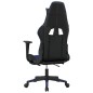 vidaXL Gaming-Stuhl mit Massage & Fußstütze Schwarz & Blau Kunstleder vidaXL Gaming-Stuhl mit Massage & Fußstütze Schwarz & Blau Kunstleder