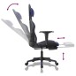 vidaXL Gaming-Stuhl mit Massage & Fußstütze Schwarz & Blau Kunstleder vidaXL Gaming-Stuhl mit Massage & Fußstütze Schwarz & Blau Kunstleder