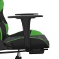 vidaXL Gaming-Stuhl mit Massage & Fußstütze Schwarz & Grün Kunstleder vidaXL Gaming-Stuhl mit Massage & Fußstütze Schwarz & Grün Kunstleder