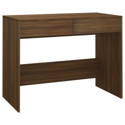 vidaXL Schreibtisch Braun Eichen-Optik 101x50x76,5 cm Holzwerkstoff