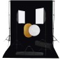 vidaXL Fotostudio-Set mit Softboxen, Hintergrundsystem und Reflektor vidaXL Fotostudio-Set mit Softboxen, Hintergrundsystem und Reflektor