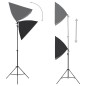 vidaXL Fotostudio-Set mit Softboxen, Hintergrundsystem und Reflektor vidaXL Fotostudio-Set mit Softboxen, Hintergrundsystem und Reflektor
