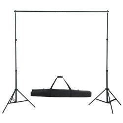 vidaXL Fotostudio-Set mit Leuchten, Hintergrund und Reflektor