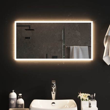 vidaXL LED-Badspiegel 80x40 cm