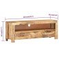 vidaXL TV-Schrank 110x30x40 cm Raues Mangoholz vidaXL TV-Schrank 110x30x40 cm Raues Mangoholz
