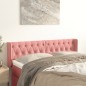 vidaXL Kopfteil mit Ohren Rosa 163x16x78/88 cm Samt vidaXL Kopfteil mit Ohren Rosa 163x16x78/88 cm Samt