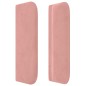 vidaXL Kopfteil mit Ohren Rosa 163x16x78/88 cm Samt vidaXL Kopfteil mit Ohren Rosa 163x16x78/88 cm Samt
