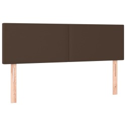 vidaXL Kopfteile 2 Stk. Braun 72x5x78/88 cm Kunstleder