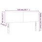 vidaXL Kopfteile 2 Stk. Braun 72x5x78/88 cm Kunstleder
