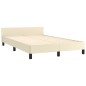 vidaXL Bettgestell mit Kopfteil Creme 120x200 cm Kunstleder vidaXL Bettgestell mit Kopfteil Creme 120x200 cm Kunstleder