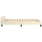 vidaXL Bettgestell mit Kopfteil Creme 120x200 cm Kunstleder vidaXL Bettgestell mit Kopfteil Creme 120x200 cm Kunstleder