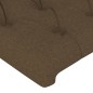 vidaXL Bettgestell mit Kopfteil Dunkelbraun 160x200 cm Stoff vidaXL Bettgestell mit Kopfteil Dunkelbraun 160x200 cm Stoff