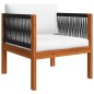 vidaXL 6-tlg. Garten-Lounge-Set mit Kissen Cremeweiß Massivholz Akazie vidaXL 6-tlg. Garten-Lounge-Set mit Kissen Cremeweiß Massivholz Akazie