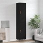 Highboard Schwarz 34,5x34x180 cm Holzwerkstoff Highboard Schwarz 34,5x34x180 cm Holzwerkstoff