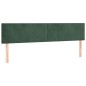 vidaXL Boxspringbett mit Matratze Dunkelgrün 160x200 cm Samt vidaXL Boxspringbett mit Matratze Dunkelgrün 160x200 cm Samt