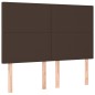 vidaXL Boxspringbett mit Matratze Braun 140x200 cm Kunstleder vidaXL Boxspringbett mit Matratze Braun 140x200 cm Kunstleder