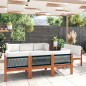 9-tlg. Garten-Lounge-Set mit Kissen Cremeweiß Massivholz Akazie 9-tlg. Garten-Lounge-Set mit Kissen Cremeweiß Massivholz Akazie