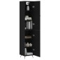 Highboard Schwarz 34,5x34x180 cm Holzwerkstoff Highboard Schwarz 34,5x34x180 cm Holzwerkstoff
